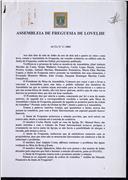 Livro de Atas das Sessões da Assembleia de Freguesia de Lovelhe