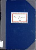 Registo da Correspondência Recebida de Diversas Autoridades